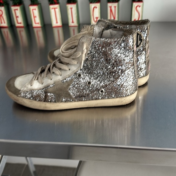 Golden goose authentic glitter  high top sneaker - Picture 4 of 4